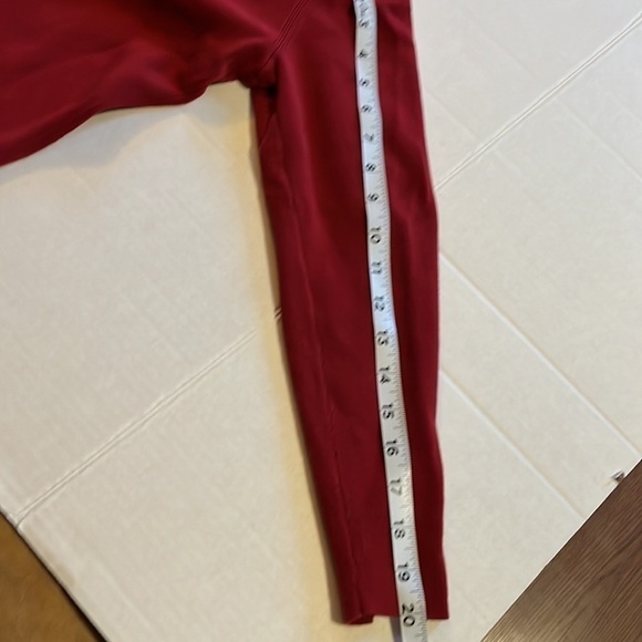 BCBGMAXAZRIA-M-Red-quarter zip, long sleeve sweater with white stripe down arms - Picture 9 of 10